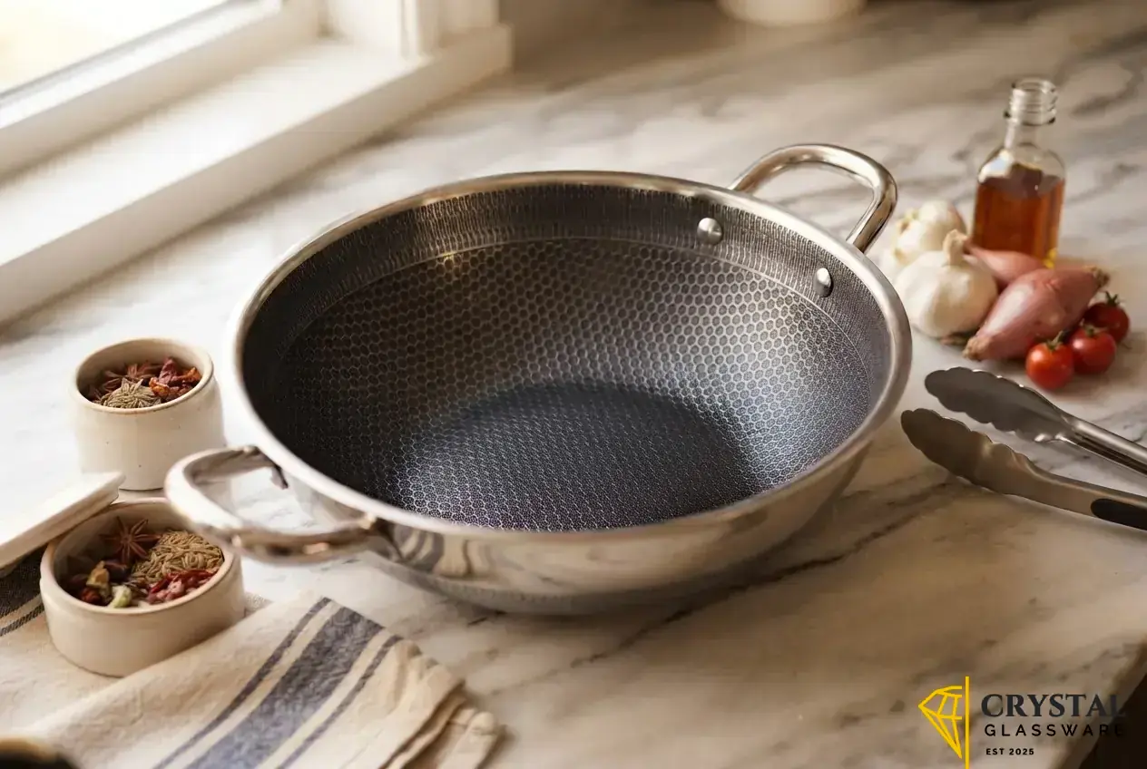 Imported Single Sided Honeycomb Karahi (32 cm)