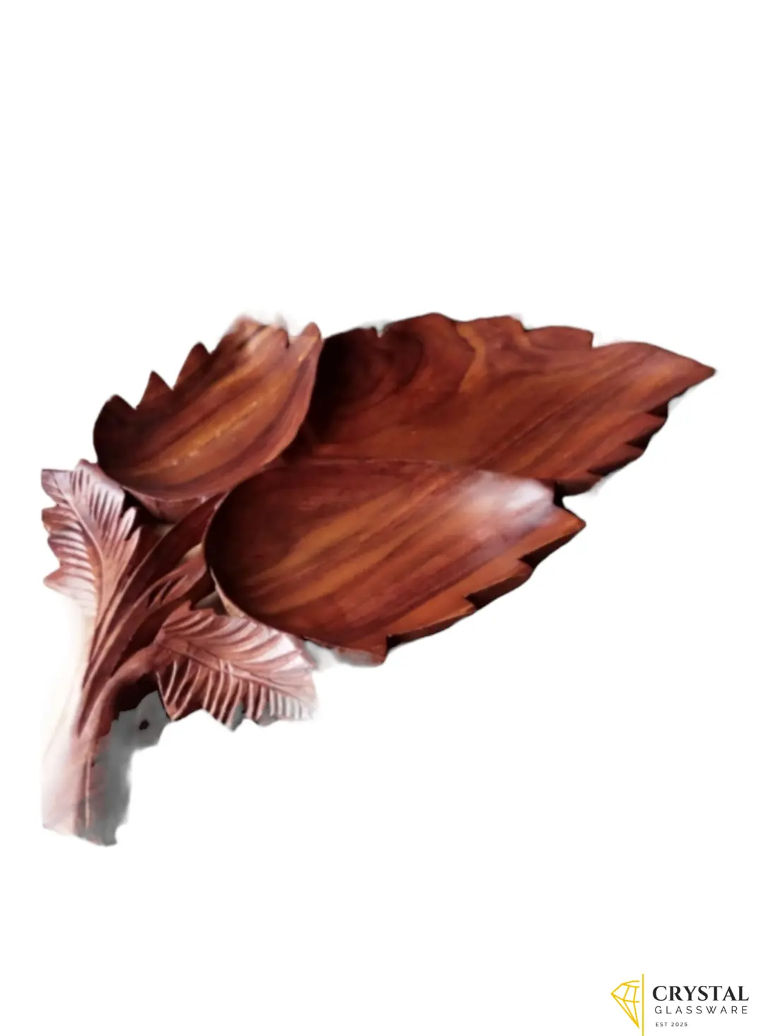 Wooden Leaf Shape Serving Tray
