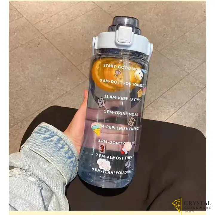 2L Motivational Water Bottle