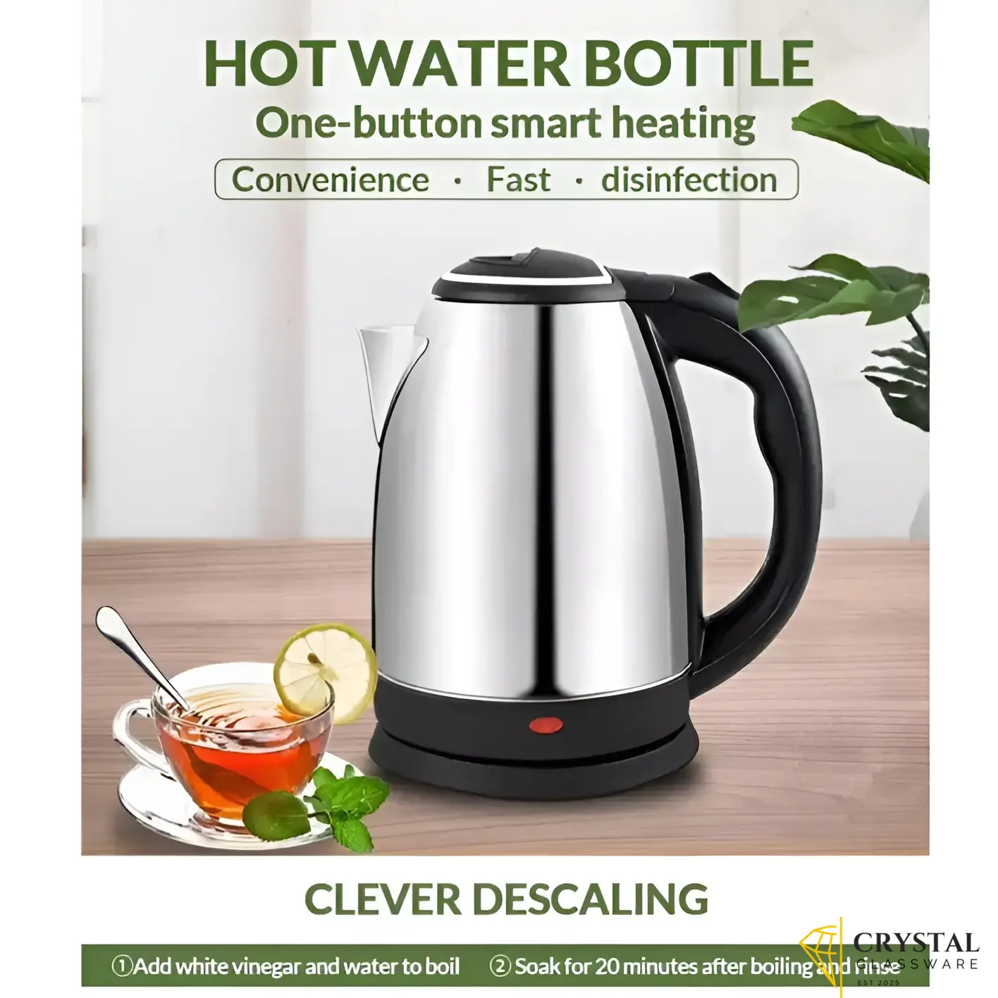 Electric Kettle - Imported - New Model - 1500 Watts