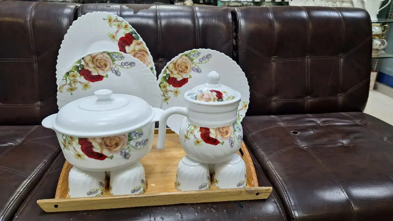 Marble Dinner Set | 72 pcs for 8 Person Serving Premium Quality