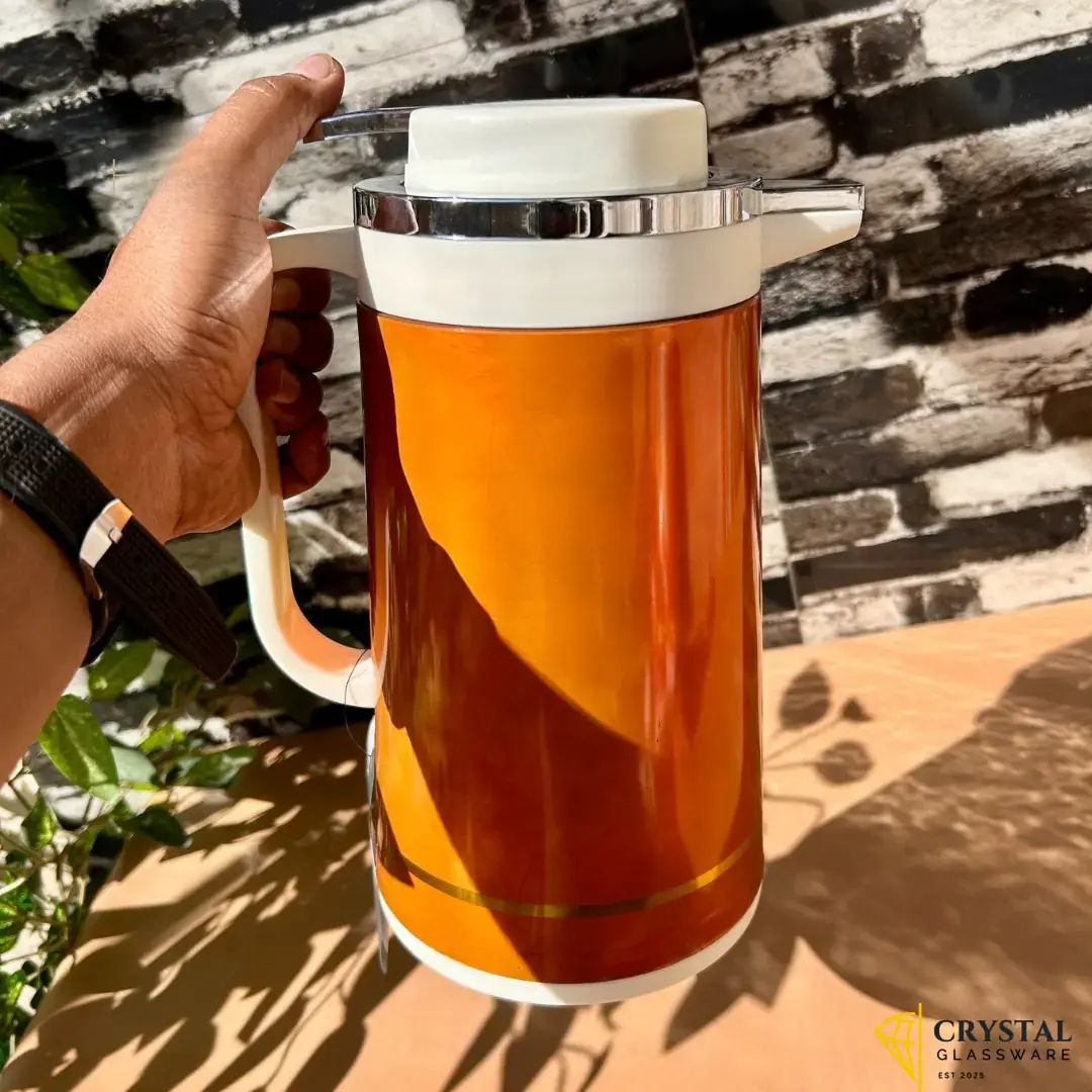 Vacuum Flask with Glass Refill Thermos