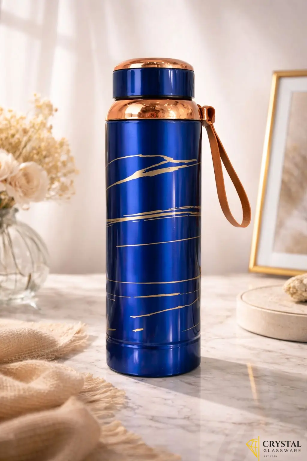 Marble Style Thermos Water Bottle