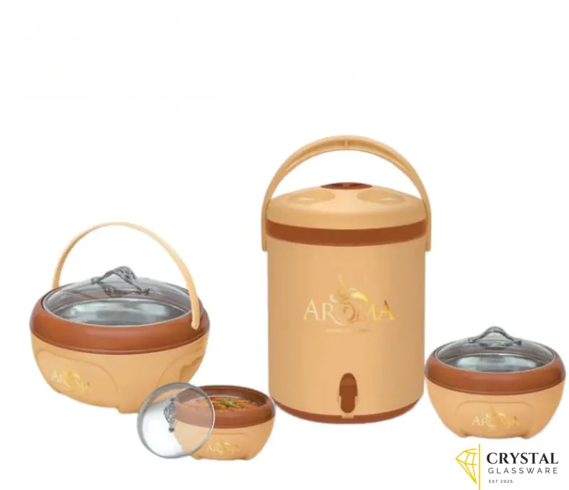 Premium Hotpot Set with Built-in Cooler and Glass Lid