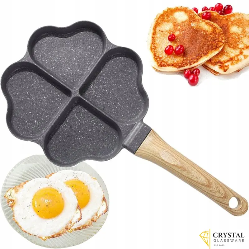  4 Slot Non Stick Frying Pan(Heart shape)
