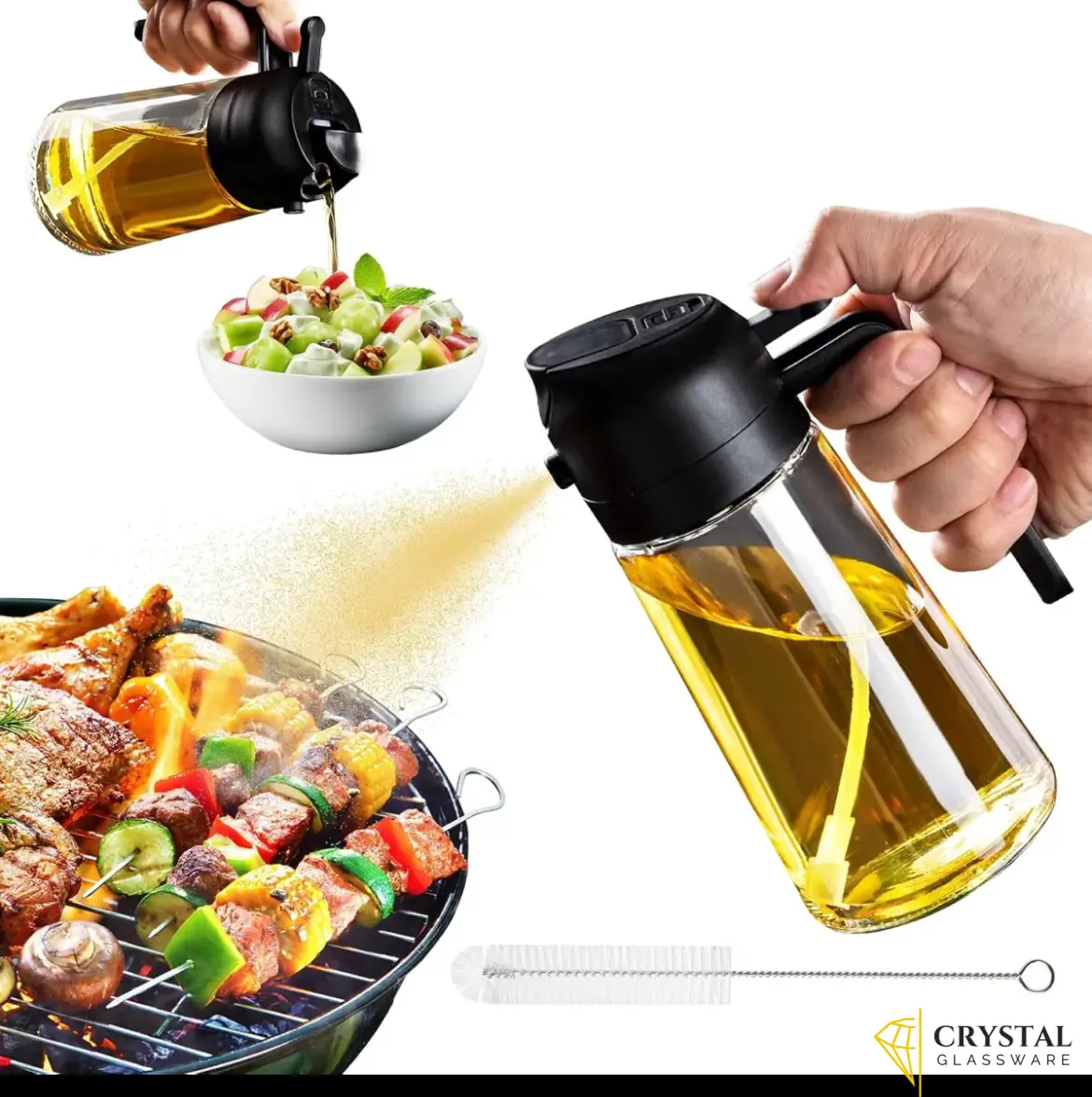 Oil Spray Bottle & Oil Dispenser