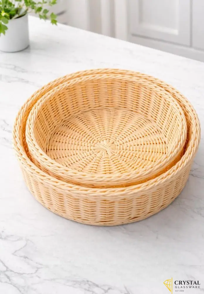Rattan Wicker Woven Serving Basket set