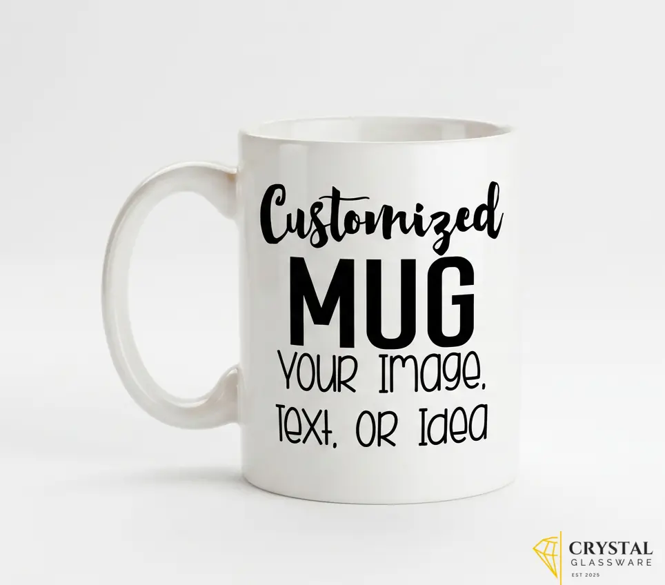 Plain Ceramic Coffee Mug for customize your own words