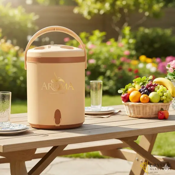 Premium Hotpot Set with Built-in Cooler and Glass Lid