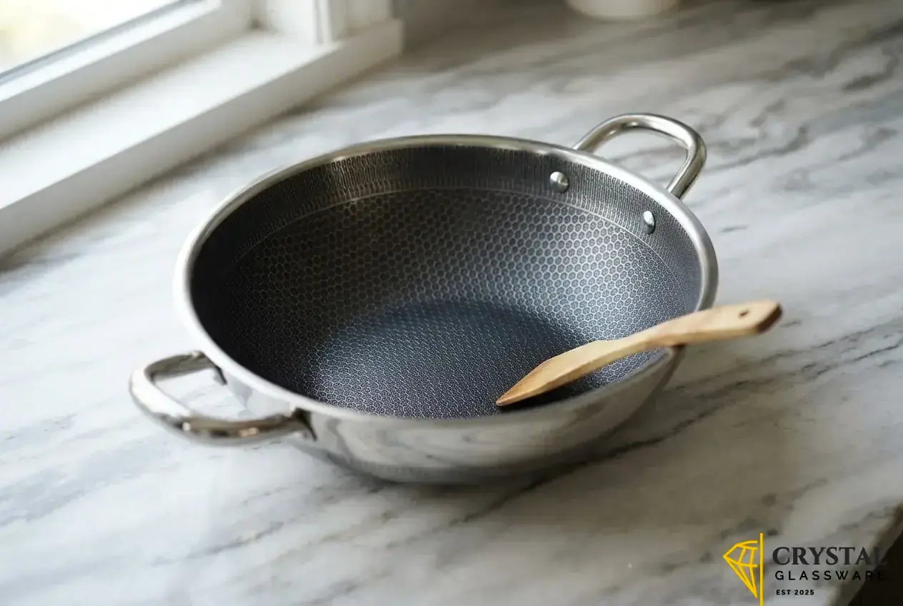 Imported Single Sided Honeycomb Karahi (32 cm) — Crystal Glassware Pakistan